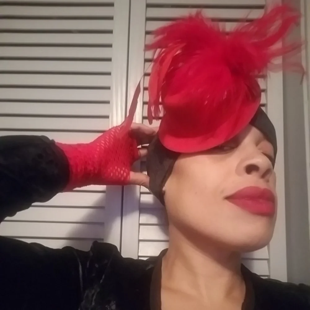 Vintage “Take Me To The Cotton Club” Mini Feathered Fedora
